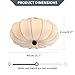 KCO Lighting Japanese Silk Ceiling Light Fixture White Fabric Flush Mount Ceiling Light Large Drum Light Fixtures Boho Chandelier for Bedroom Entryway