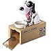 Swetup Salvadanaio a Forma di Cagnolino, Salvadanaio Cane Affamato, Salvadanaio Cane Elettronico, Salvadanaio Cane Mangia Soldi, Hungry Dog Coin Bank Regalo di Compleanno per Bambini Adulti, Bianco