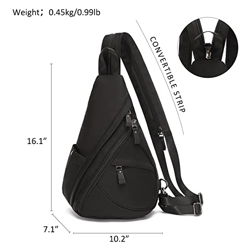 Kl928 Nylon Sling Bag - Small Crossbody Backpack Shoulder Casual Daypack Multipurpose Rucksack For Men Women #TOP1