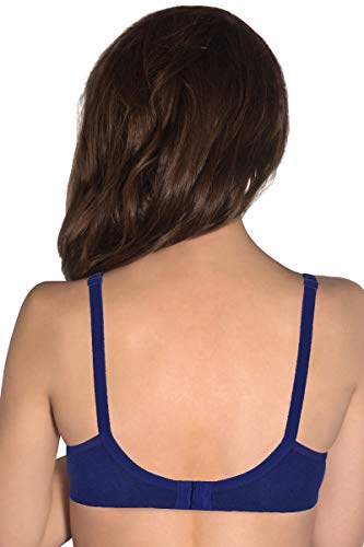 Image of Amante Women's Side Support Shaper Non-Padded Non-Wired Full Coverage Cotton Bra | Seamless Cups | Moisture-Wicking Fabric | High Support Everyday Bra