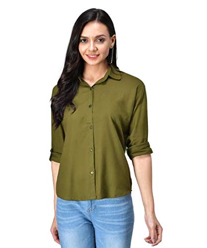 Image of FUNDAY FASHION Women's Rayon Blend Regular Fit Long Sleeve All Purpose Shirt