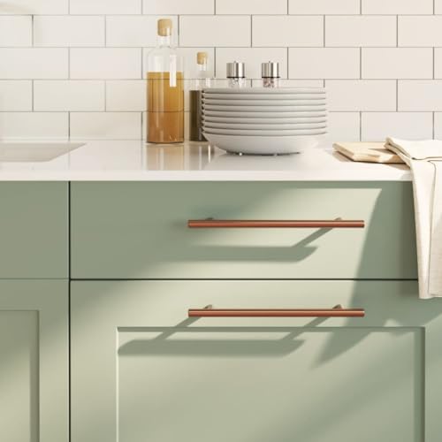 Frdhee Tiradores de cocina para armarios y muebles, 20 unidades, bronces, 192 mm, acero inoxidable, para exteriores, garajes, armarios e interiores, versátiles