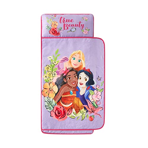 Image of Super Soft Plush Toddler Quilted Nap Mat with Built in Blanket and Pillow