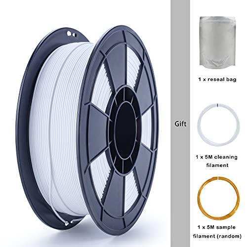 Image of ZIRO Matte PLA Filament 1.75mm,No-Shine High Toughness 1KG Material, White | Fit for Most FDM 3D Printer, 1.75mm 1KG Spool, Dimensional Accuracy + /-0.03mm, Colorful PLA FilamenT