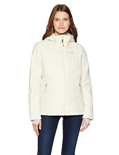 Image of Columbia Women's Omni-Heat Reflective Heavenly Hooded Hiking & Trekking Down Standard Length Jacket