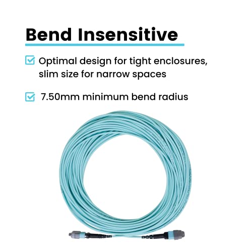 Ficha técnica trueCABLE MTP MPO Elite OM3 MM 12F sin pines F tipo B Polaridad Plenum OFNP LOMMF UL Listed Fiber Patch Cable 30 m 98.42 pies 1 unidad - Fernando Cortés