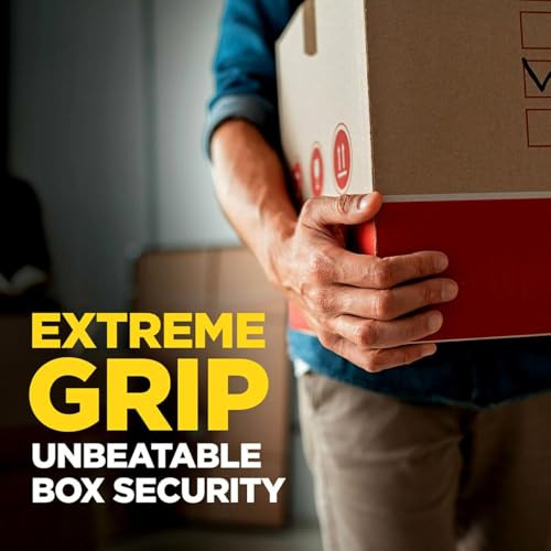 Image of Scotch Box Lock Packaging Tape with Dispenser, 1.88 inch x 800 inch (22.2 yd), 2 Rolls, Clear Heavy Duty Packing /Shipping Tape, Extreme Grip - Sticks Instantly to Any Box for Secure Seal