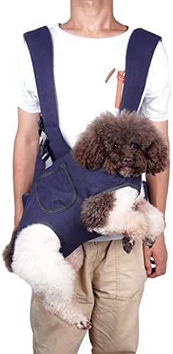 ELEDUME Dog Sling Carrier for Small and Medium Dogs 10-20 lbs, Breathable Dog & Cat Carrier Sling with Adjustable Strap & Shoulder Pad, Hand Free Supportive Pet Sling for Outdoor Travel Hiking