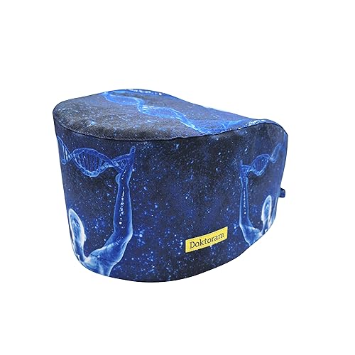 Image of Hats for Women and Mens Caps with Sweatband Adjustable Tie Back Working Cap Cotton One Size Unisex Skull Cap Cute Cat Print