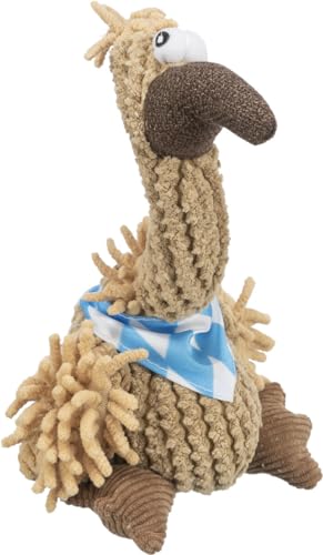 TRIXIE Hundespielzeug Geier Gustav mit Halstuch 22cm mit Quietscher Plüschspielzeug für Hunde
