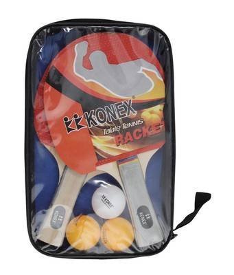 Konex Table Tennis Starter Kit (Pair of Racquet With 3 Balls) with case (B078ZFSTFB) Amazon Price History, Amazon Price Tracker