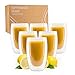 Produktbild Exitoso Doppelwandige Latte Macchiato Gläser | 450ml 6er gläser set | doppelwandige kaffeegläser | Borosilikatglas Kaffeetassen Glas | kaffeegläser cappuccino gläser