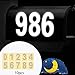Fenteer Reflective Mailbox Numbers Mailbox Decals Home Decoration Versatile DIY Address Decals Stickers for Home Signs Door Business, 11cmx6.1cm