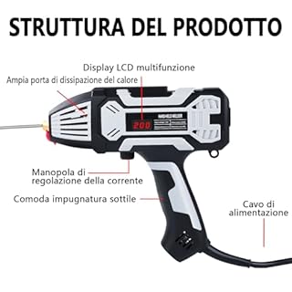 Uadme Saldatrice Portatile, 200A Saldatrice a Elettrodo con Inverter IGBT, Saldatore ad Arco per Barre di Saldatura 1,6 mm - 3,2 mm, Salda Facilmente Acciaio Ferro Acciaio Al Carbonio Leghe