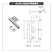 Hinge Bearings Can Rotate Flag Shaped Stop Mute Buffer 304 Stainless Steel Industrial Hardware Hinge(ZL265-3 Right)