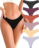 READY TO LOVE Cotton Underwear for Women Pack Breathable Thongs for Women Sexy Stretch Soft Womens Panties Thong XS-XL