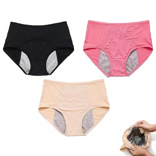 XIANZHE Dry Wear Inkontinenzhose Damen Drywear Slip Damen Inkontinenz Inkontinenz Pants Damen Drywear Auslaufsichere Unterwäsche Damen Wiederverwendbare Baumwollhöschen