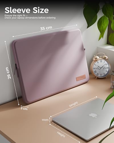 Image of FEDUS MONARC Designer Premium Vegan Leather Laptop Sleeve Bag Case 13.3 inch, Shockproof Office Laptop Cover Pouch Accessories Carrying Bag for MacBook, HP, Dell, Lenovo, Asus for Men & Women