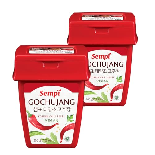 YIJIA | Pasta de chile Gochujang de Coreana, envasada en un bote de 500g - Esencial para la cocina coreana, desde guisos hasta marinados（Pack de 2）
