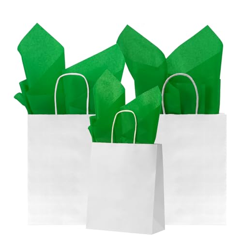 Image of Simetufy 115 Sheets 14 x 20 Inch Green Tissue Paper for Gift Bags