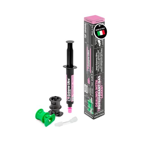 Image of ERRECOM Extreme Ultra | A /C Leak Stop for Vehicle A /C Systems | Works with All Refrigerants and Lubricants | Includes R1234yf and R134a Adapters | 0.2 fl oz (6 mL) Cartridge