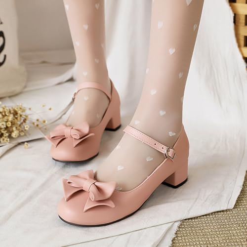Lovely Bowknot Ankle Strap Mary Jane Princess Shoes2