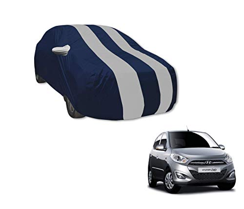 Auto Hub Car Cover Compatible with Hyundai I10 (Model : 2007-2013) with Mirror Pocket, Water...