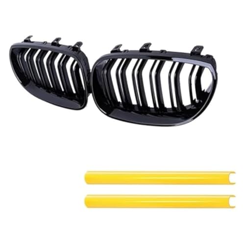 Calandre avant voiture de course jaune pour E60 E61 calandre de rein sport