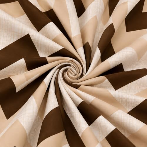 Image of Castiqa Elastic Fitted Supersoft Premium Polycotton 200TC Double Bedsheets King Size 78x72 Inch with 2 Pillow Covers (Fits Upto Mattress of 8Inches) (Multicolor VI)