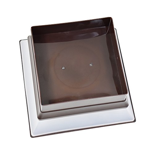 Iglow 18 Pack Brown Outdoor Garden 4 X 4 Solar Led Post Deck Cap Square Fence Light Landscape Lamp Lawn Pvc Vinyl Wood #TOP3