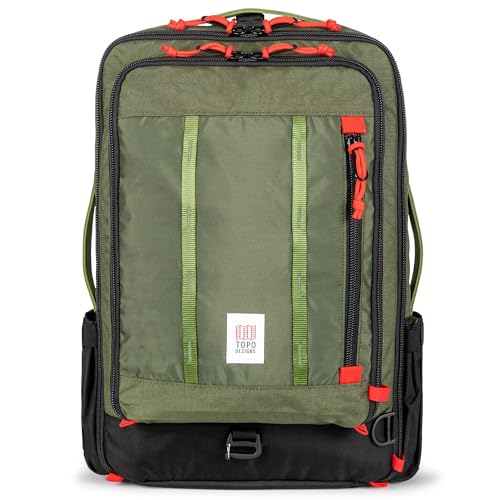 Topo Designs Global Travel Bag 30 Liter - Carry-on Compliant Versatile Pack, 3 Carry Options, External Laptop Sleeve, Recycled Nylon Construction (Original Olive)4