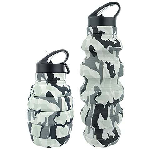 Borraccia pieghevole 550 ml Silicone – Senza BPA | Personalizzata