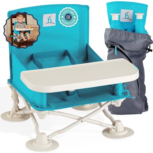Hiccapop OmniBoost Travel Booster Seat with Tray for Baby | Folding...