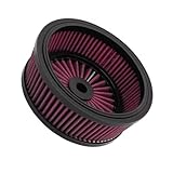 Der Motorrad-Luftfilter sorgt für saubere Luft und optimale Leistung Ihres Motors. Er verbessert das Ansprechverhalten und erhöht die Leistung. Der effektivste Weg, um Motorleistung und Geschwindigkeit zu steigern