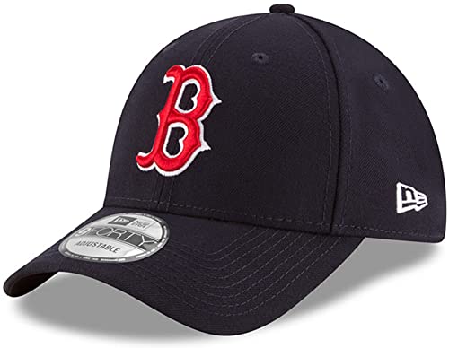 New Era MLB The League 9FORTY Adjustable Hat Cap One Size Fits All, Boston Red Sox Navy, One size