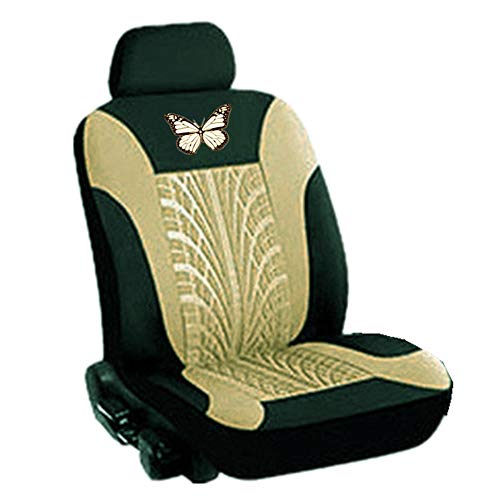 RuleaxAsi Pano de cobertura de assento de automóvel universal de borboleta de recorte de arco antipó