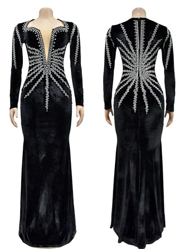 Image of Figdaw Rhinestone Embellished Formal Gowns and Evening Dresses for Women 2026