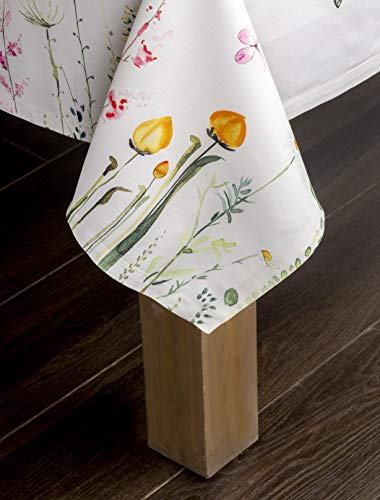Maison D' Hermine Tablecloth 100% Cotton 60"X90" Decorative Rectangle Easter Tablecloths Washable Table Cover For Home, Wedding, Restaurant, Buffet Party & Camping, Botanical Fresh - Spring/Summer #TOP7