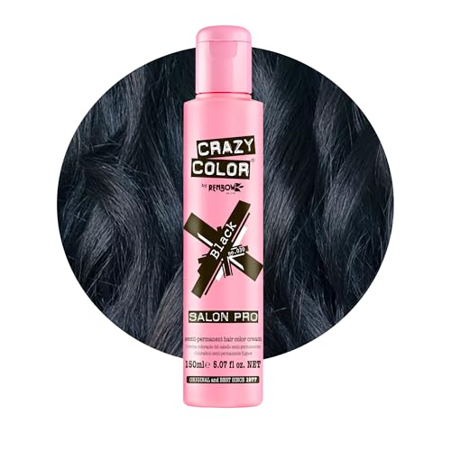 Crazy Color Hair Dye - Vegan and Cruelty-Free Semi Permanent Hair Color - Temporary Dye for Pre-lightened or Blonde Hair - No Peroxide or Developer Required -...