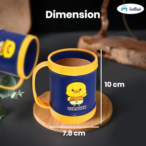 Image of FunBlast Milk Mug for Kids - Unbreakable Mug for Kids, Milk Mugs for Kids Unbreakable - Milk Drinking Cup for Kids (Pack of 1) (Duck)