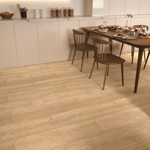 Revêtement de sol en vinyle de haute qualité aspect marron pour chambre moderne