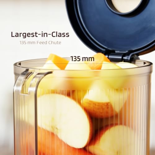 Image of Nester Cold Press Juicer - 35-40 RPM Slow Extraction, Metal-Free TruePress Technology, Maximum Juice Yield, Easy Clean, 2-Module Design for Fruits & Vegetables