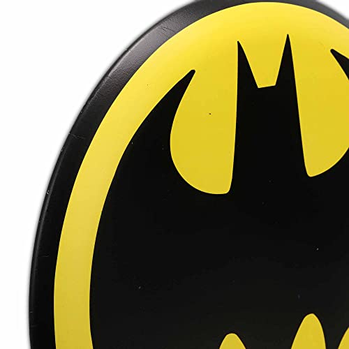 DC Comics バットマン バットシグナル ラウンド エンボス メタルサイン - ビンテージバットマン 壁装飾 男の洞窟や映画室用