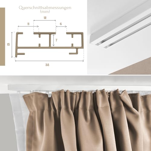 Gardinen Schienensystem 2 Laufig