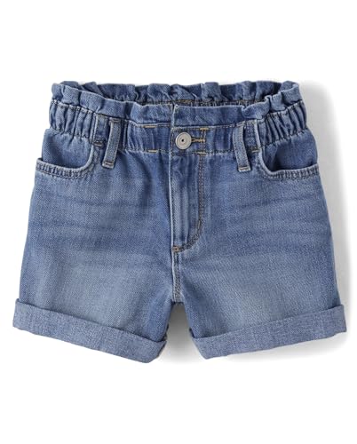 Image of The Children's Place Girls Denim Shortie Shorts