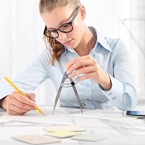 VILLCASE Bússola para Marcenaria Com Porta-Lápis Espaçador Ferramenta de Mão para Desenhar Círculos