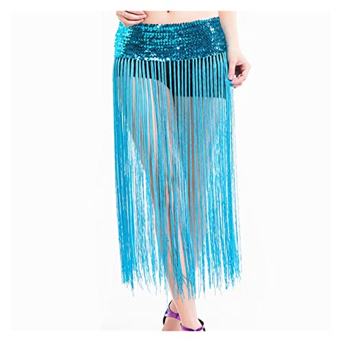 Lenço de quadril para dança do ventre 10 cores Acessórios de roupas de dança do ventre elástico long