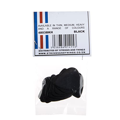 Picato Lot de 12 médiators lourds Noir - Les Beatles, Paul McCartney, John Lennon, RIngo Starr, George Harrison Picato Lot de 12 médiators lourds Noir – Image 4