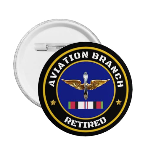 Qauirfe Us Aviation Branch Afghanistan War Combat Retired Express Your Unique Style with Our Fashionable Round Badges Medium