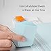 Portable Paper Cutter, Lightweight Plastic Paper Trimmer with Precision Grid and Anti-Slip Base, Dual-Direction Cutting, Ideal for Photo, Cardstock, Copy Paper(Blue)
